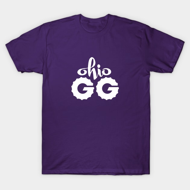 OGG white logo T-Shirt by Ohio Gravel Grinders